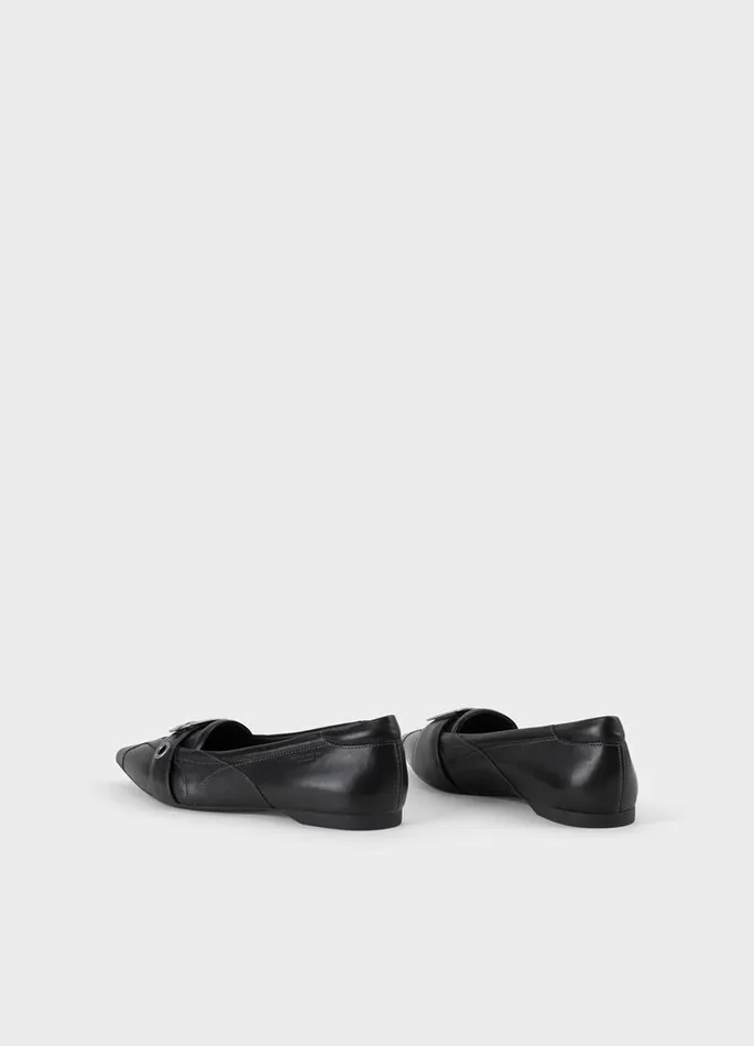 Women Vagabond Ballet Flats HERMINE SHOES Black Leather