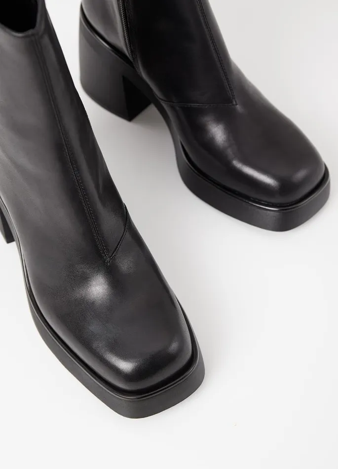 Women Vagabond Boots BROOKE BOOTS Black Leather