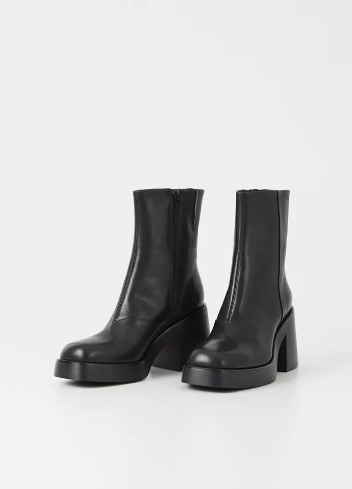 Women Vagabond Boots BROOKE BOOTS Black Leather