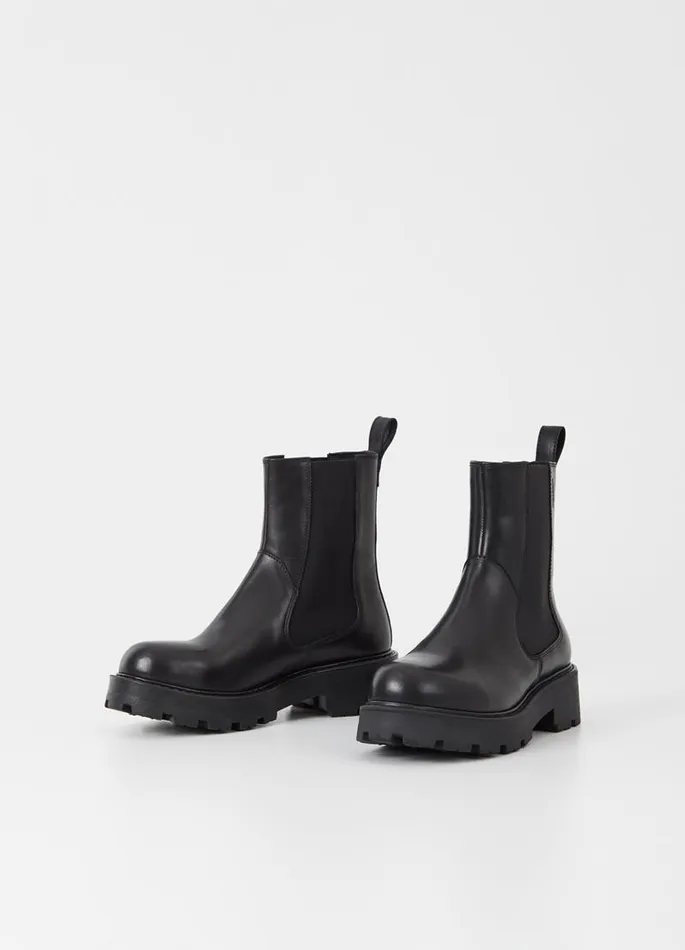 Women Vagabond Boots COSMO 20 BOOTS Black Leather