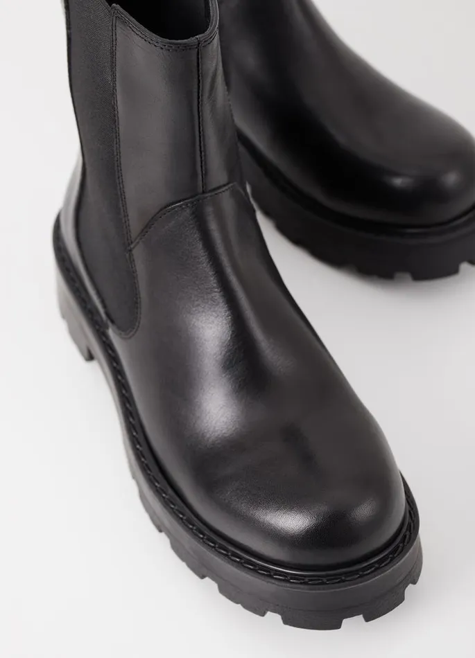 Women Vagabond Boots COSMO 20 BOOTS Black Leather