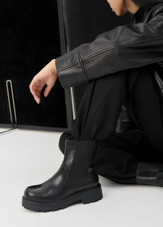 Women Vagabond Boots COSMO 20 BOOTS Black Leather