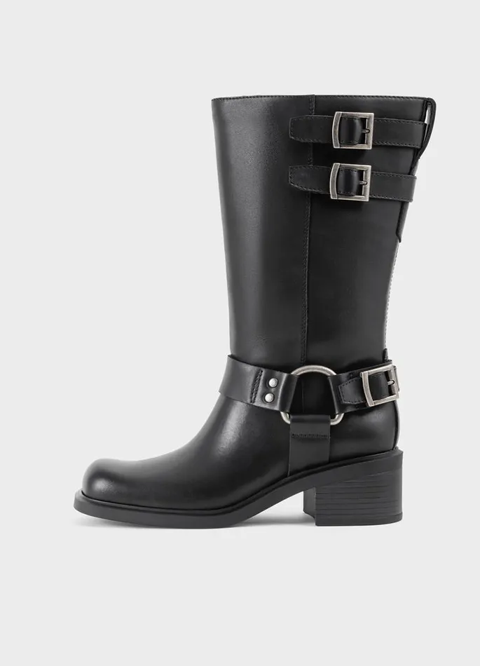 Women Vagabond Boots DANIELLA TALL BOOTS Black Leather