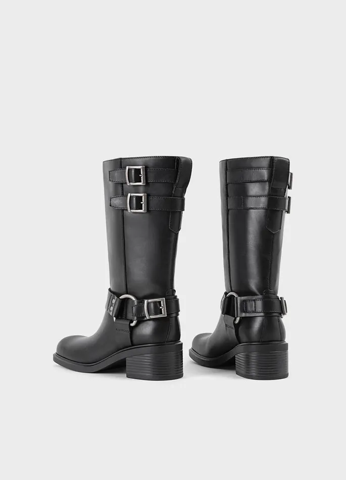 Women Vagabond Boots DANIELLA TALL BOOTS Black Leather