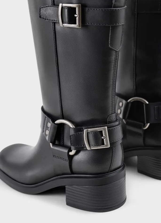 Women Vagabond Boots DANIELLA TALL BOOTS Black Leather