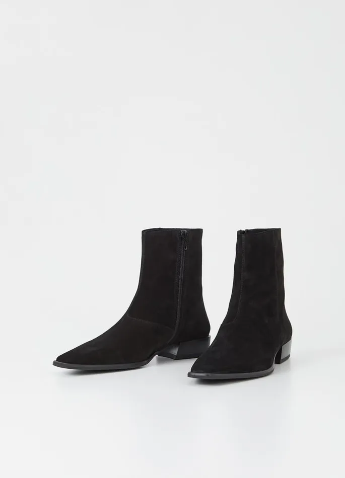 Women Vagabond Boots NELLA BOOTS Black Suede