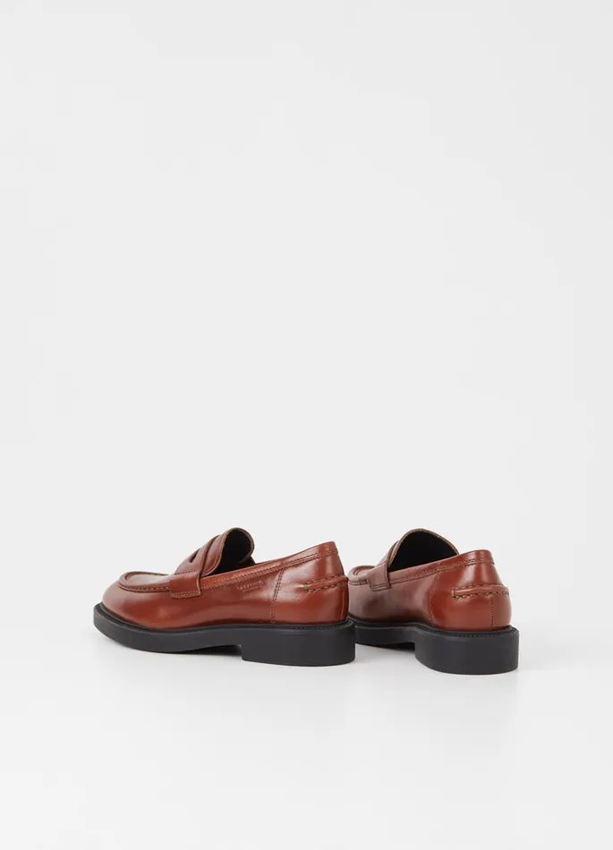 Women Vagabond Loafers ALEX W LOAFER Brown Leather