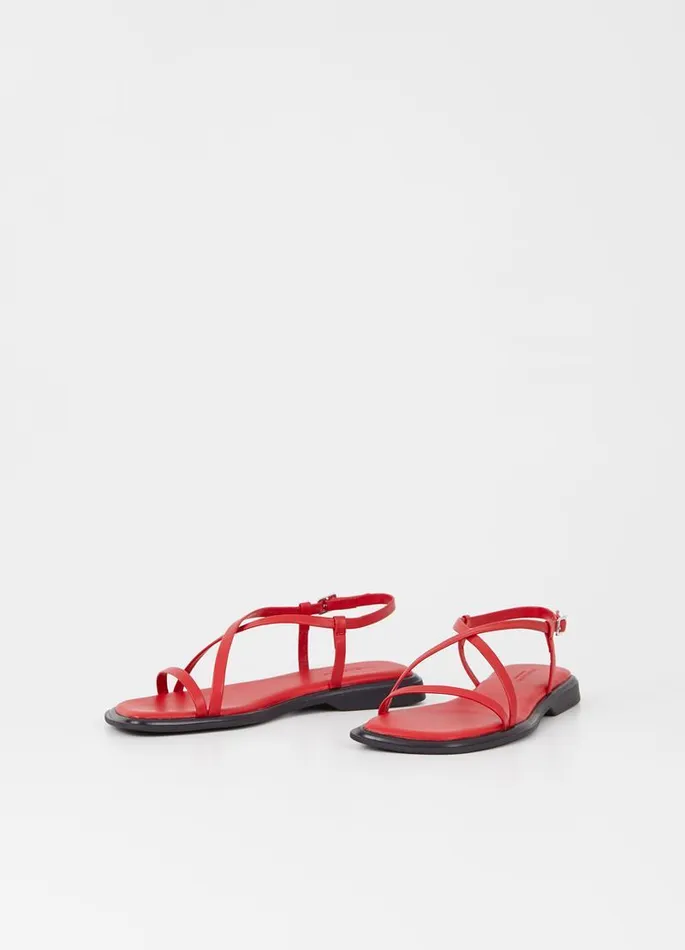 Women Vagabond Sandals IZZY SANDALS Red Leather