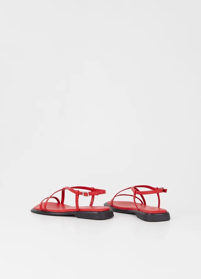 Women Vagabond Sandals IZZY SANDALS Red Leather