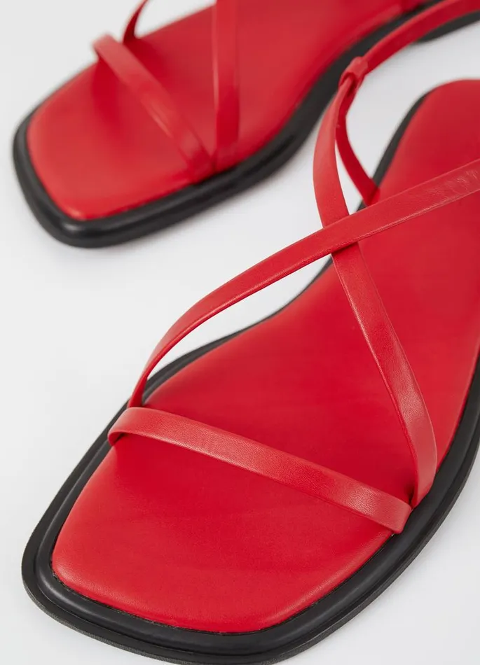 Women Vagabond Sandals IZZY SANDALS Red Leather
