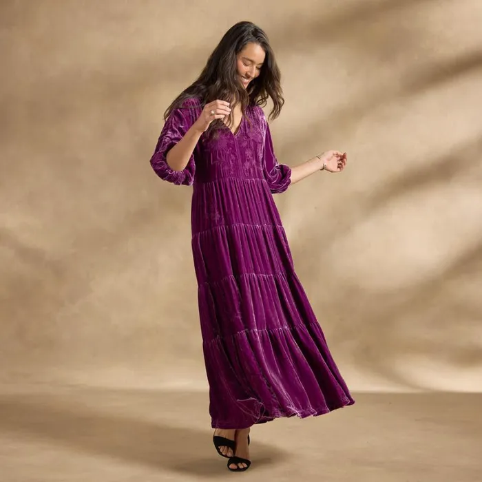Women Velvet Dolman Tiered Dress Sugarplum Sundance Catalog Dresses and Jumpsuits Women Velvet Dolman Tiered Dress Sugarplum Sundance Catalog Dresses and Jumpsuits