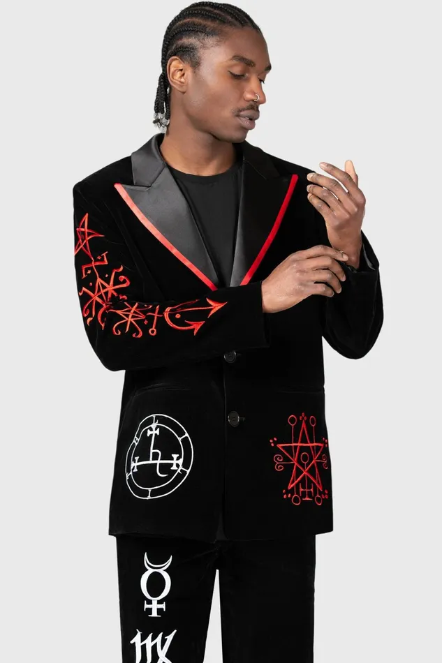 Women Velvet Killstar Beelzebub Jacket