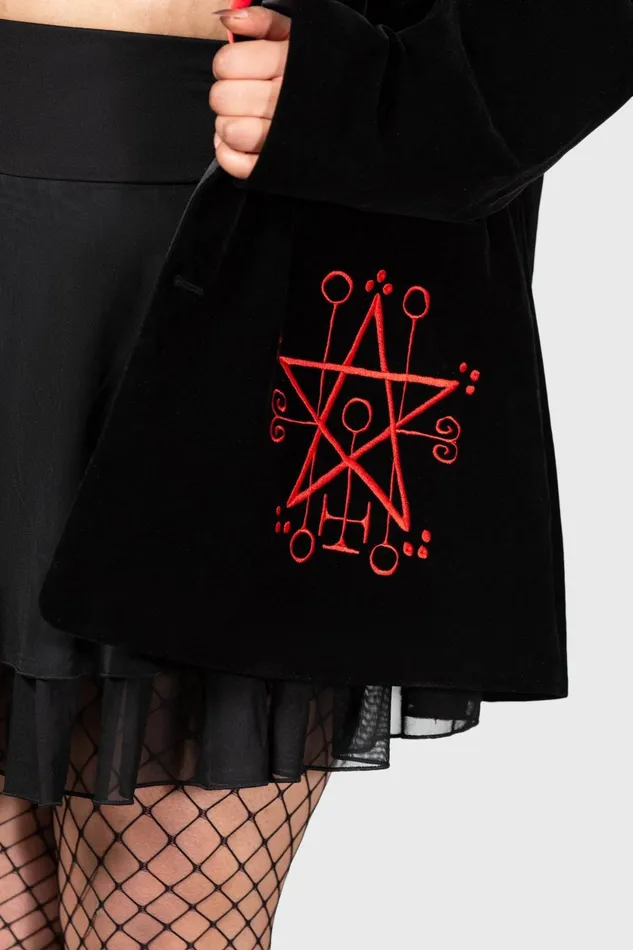 Women Velvet Killstar Beelzebub Jacket