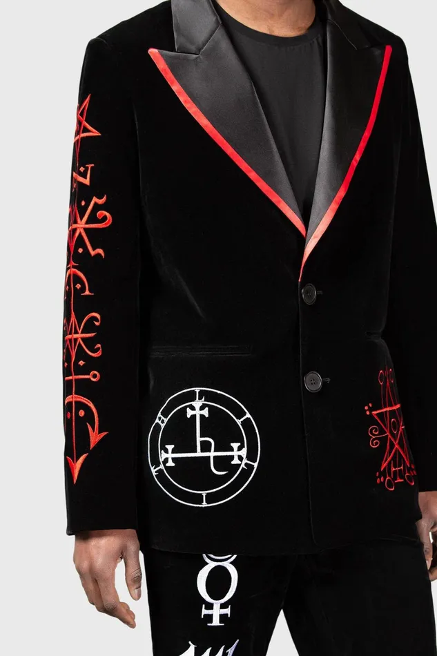 Women Velvet Killstar Beelzebub Jacket