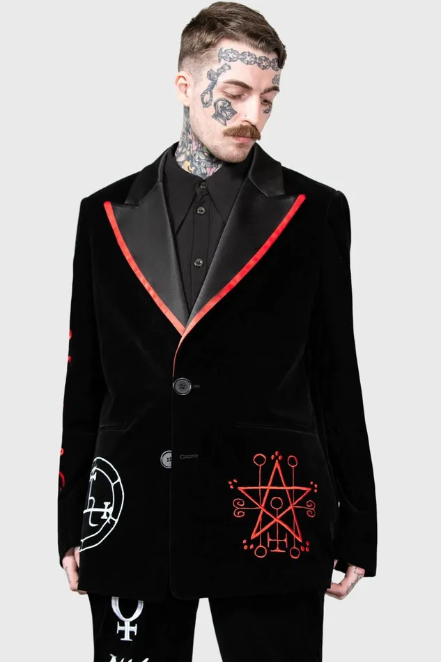 Women Velvet Killstar Beelzebub Jacket