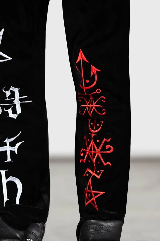 Women Velvet Killstar Enthroned Suit Trousers