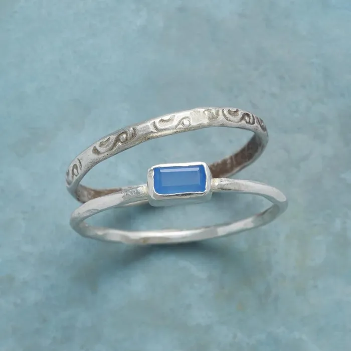 Women Wave Rider Ring Duo Sundance Catalog Rings