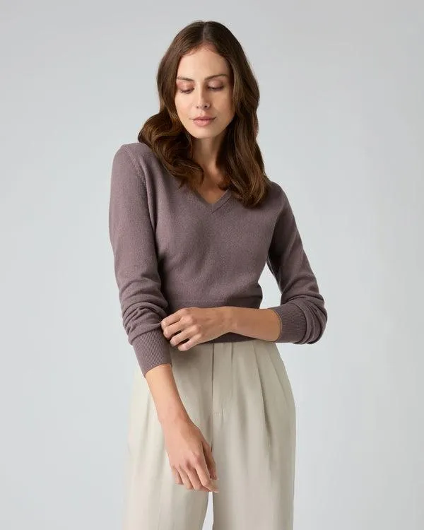 Women Women039s Crop V Neck Cashmere SweaterIn Grape Purple Grape Purple NPeal V Necks Women Women039s Crop V Neck Cashmere SweaterIn Grape Purple Grape Purple NPeal V Necks