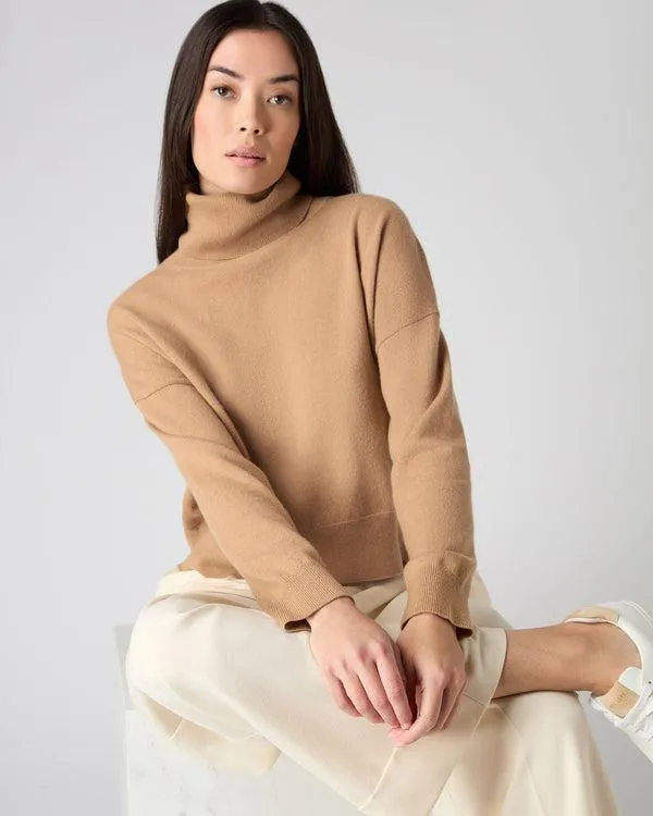 Women Women039s Relaxed Turtle Neck Cashmere SweaterIn Sahara Brown Sahara Brown NPeal Turtle Necks Women Women039s Relaxed Turtle Neck Cashmere SweaterIn Sahara Brown Sahara Brown NPeal Turtle Necks