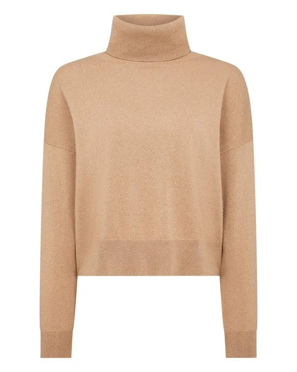 Women Women039s Relaxed Turtle Neck Cashmere SweaterIn Sahara Brown Sahara Brown NPeal Turtle Necks