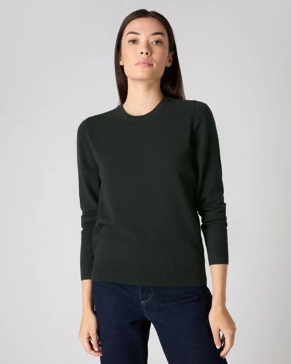 Women Women039s Round Neck Cashmere SweaterIn Dark Green Dark Green NPeal Round Necks Women Women039s Round Neck Cashmere SweaterIn Dark Green Dark Green NPeal Round Necks