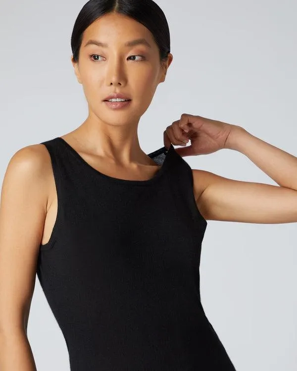 Women Women039s Superfine Cashmere Shell TopIn Black Black NPeal Tops and Tshirts