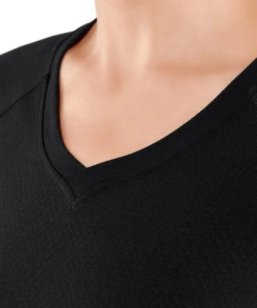 Women Women TShirt WoolTech Light Black FALKE Short Sleeve Shirts
