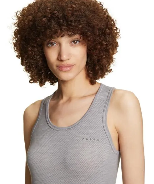 Women Women Tanktop WoolTech Light Grey FALKE Short Sleeve Shirts