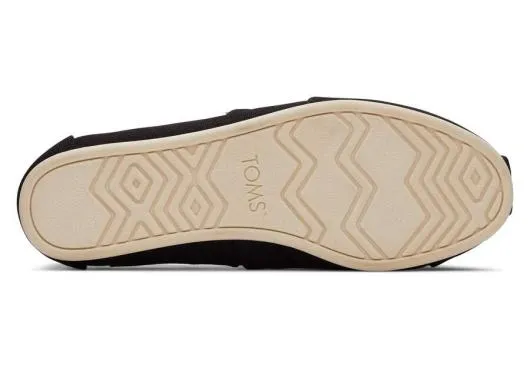 Women WomenAlpargata Black Recycled Cotton Wide Width Black Wide TOMS Alpargatas