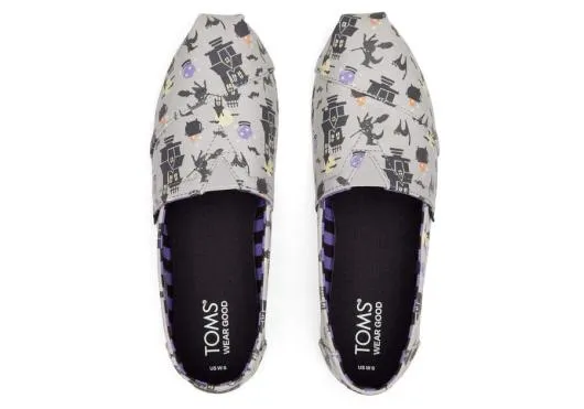 Women WomenAlpargata Glow In The Dark Witches And Cats Grey Glow TOMS Exclusives