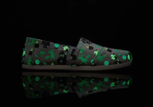 Women WomenAlpargata Glow In The Dark Witches And Cats Grey Glow TOMS Exclusives