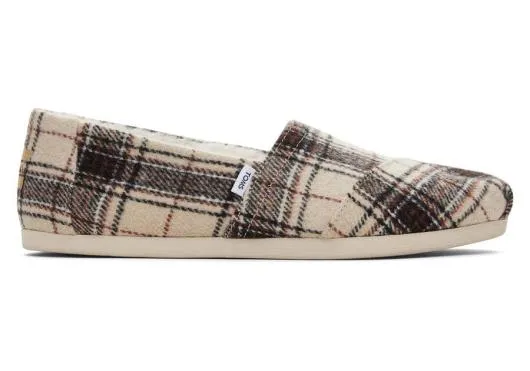 Women WomenAlpargata Natural Plaid With Faux Fur Plaid Biscotti TOMS Exclusives Women WomenAlpargata Natural Plaid With Faux Fur Plaid Biscotti TOMS Exclusives