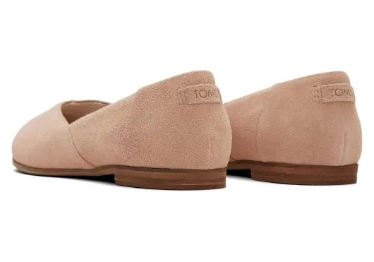 Women WomenJutti Neat Brown Suede Flat Buck Brown TOMS Dress Casual