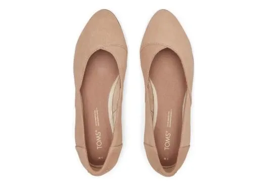 Women WomenJutti Neat Brown Suede Flat Buck Brown TOMS Dress Casual