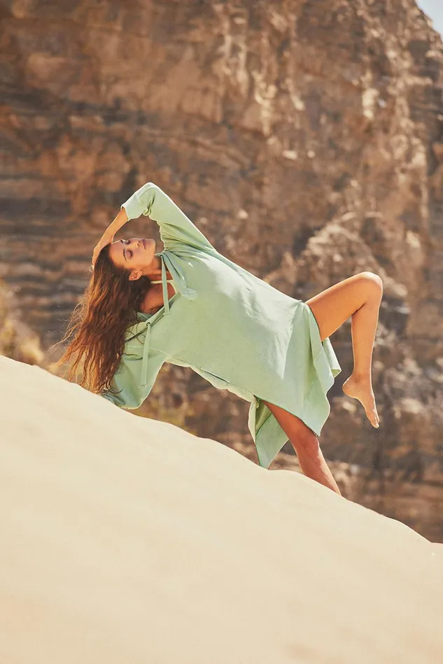 Women Workout Tops Free People Spur Of The Moment Solid Hoodie Fresh Cut