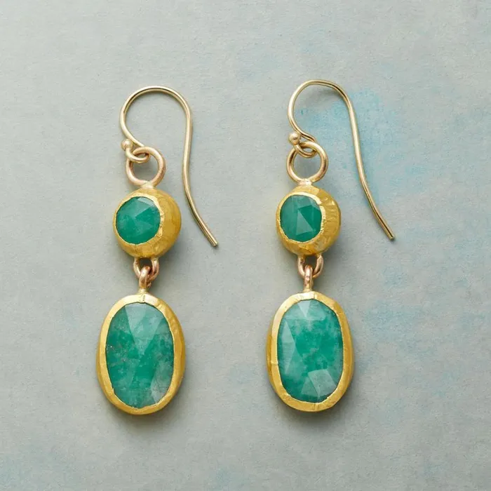 Women Wrapped Emerald Earrings Sundance Catalog Earrings
