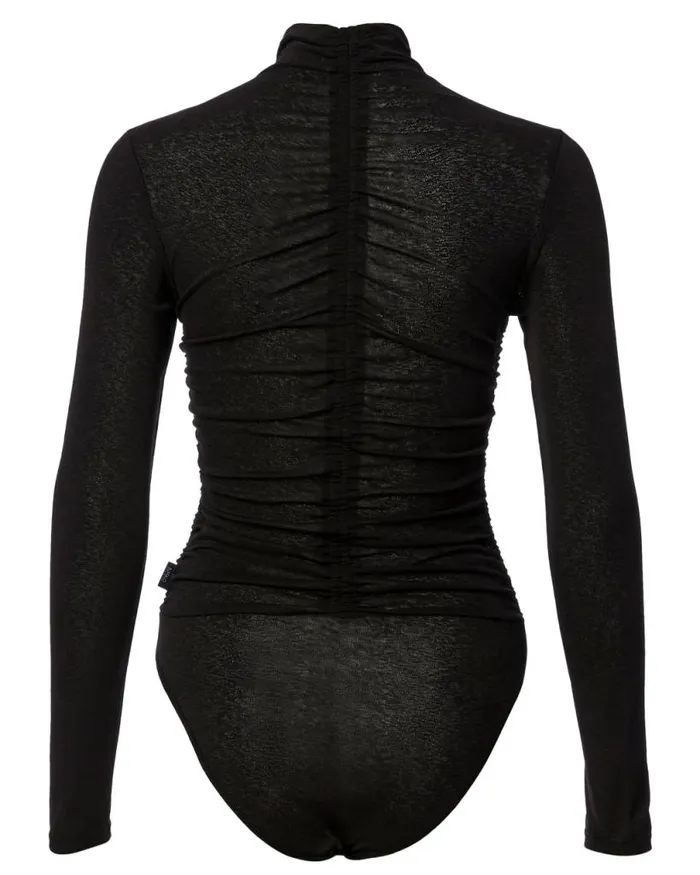 Women Zadie Ruched Bodysuit Black Buffalo David Bitton Tops and Tees