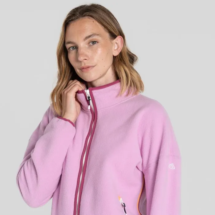 Womens Full Zip Fleece Craghoppers CO2 Renu Full Zip Fleece Pink Lavender Womens Full Zip Fleece Craghoppers CO2 Renu Full Zip Fleece Pink Lavender