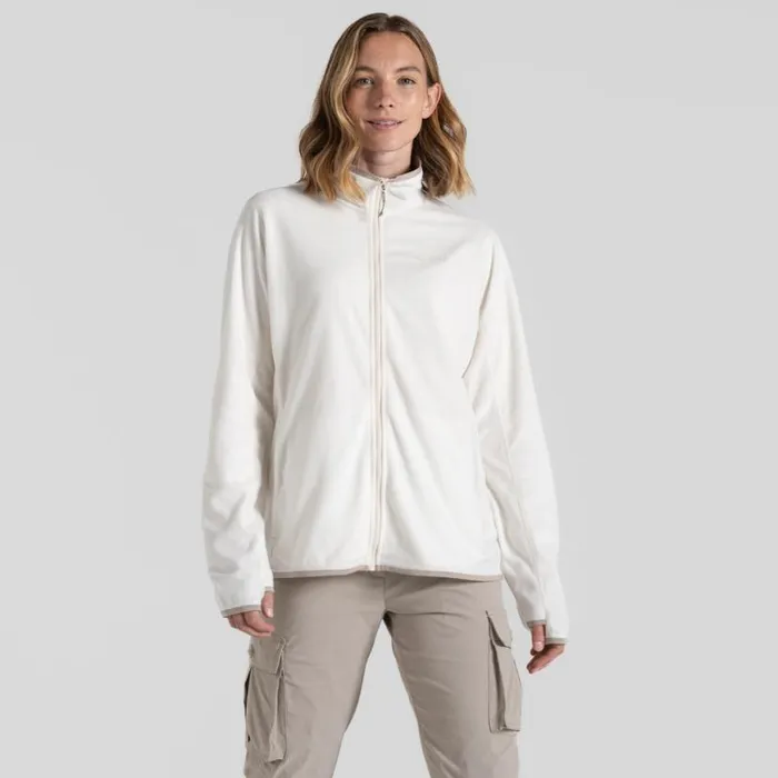 Womens Full Zip Fleece Craghoppers NosiLife Anya Jacket Seasalt