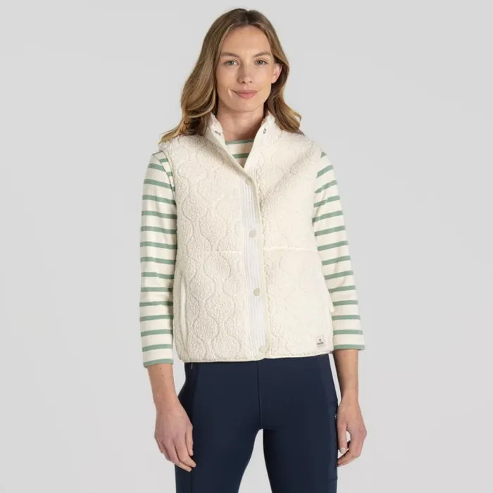 Womens Gilets Craghoppers Dinas Vest Ecru