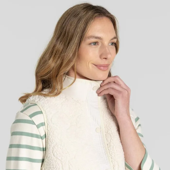 Womens Gilets Craghoppers Dinas Vest Ecru Womens Gilets Craghoppers Dinas Vest Ecru
