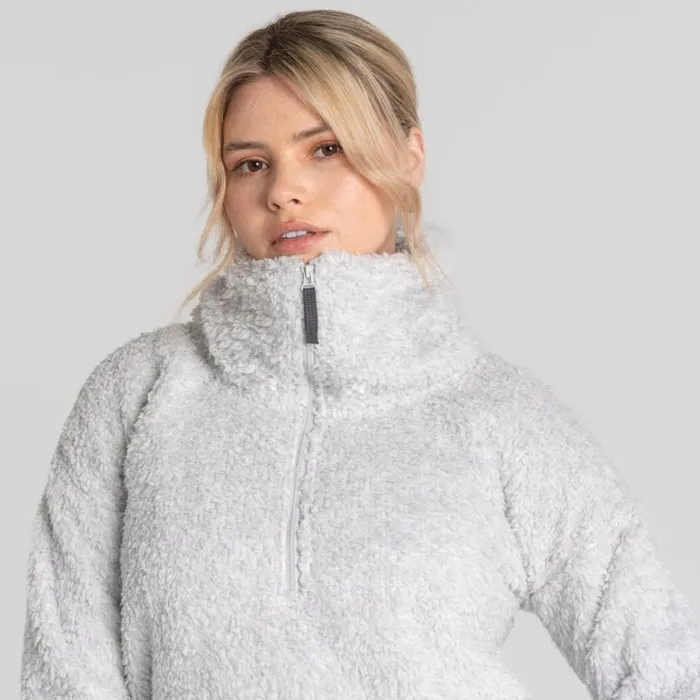 Womens Half Zip Fleece Craghoppers Bronagh Half Zip Fleece Light Grey Marl Womens Half Zip Fleece Craghoppers Bronagh Half Zip Fleece Light Grey Marl