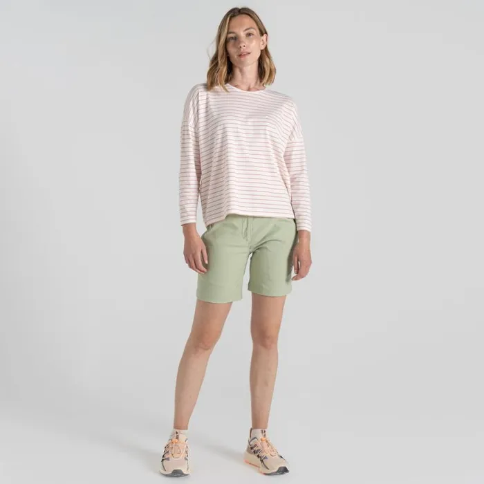 Womens Shorts Craghoppers Stretch Kiwi Pro III Shorts Bud Green Womens Shorts Craghoppers Stretch Kiwi Pro III Shorts Bud Green