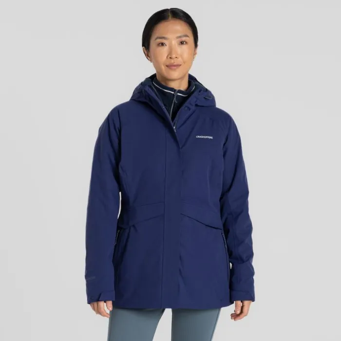 Womens Waterproof Jackets Craghoppers Caldbeck Thermic Jacket Indigo Blue