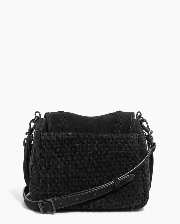 Woven All For Love Mini Crossbody Black Suede Women Aimee Kestenberg Crossbody Bags