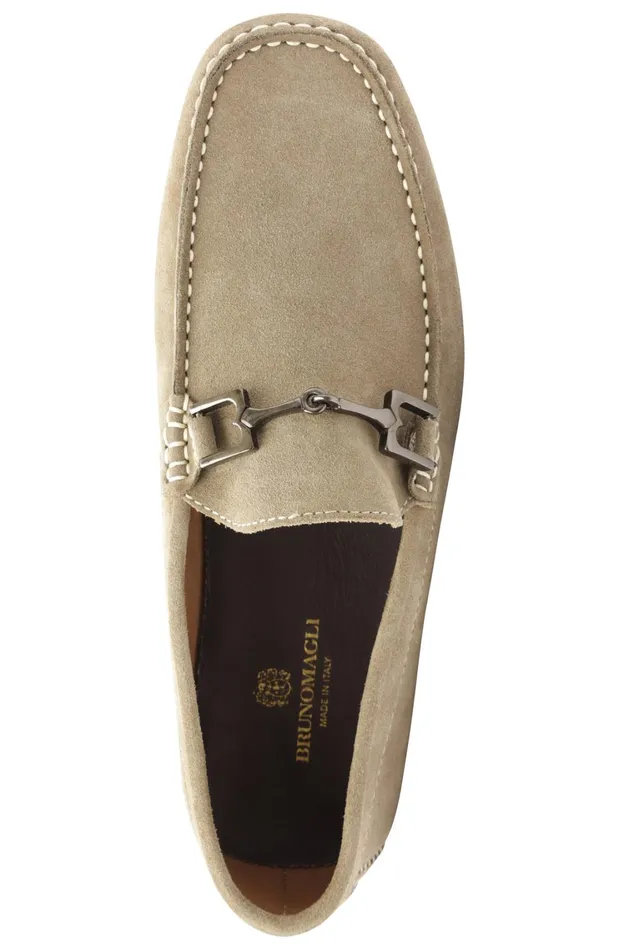 Xander Suede Driving Moccasin 8211 Taupe Men Bruno Magli Casual Shoes
