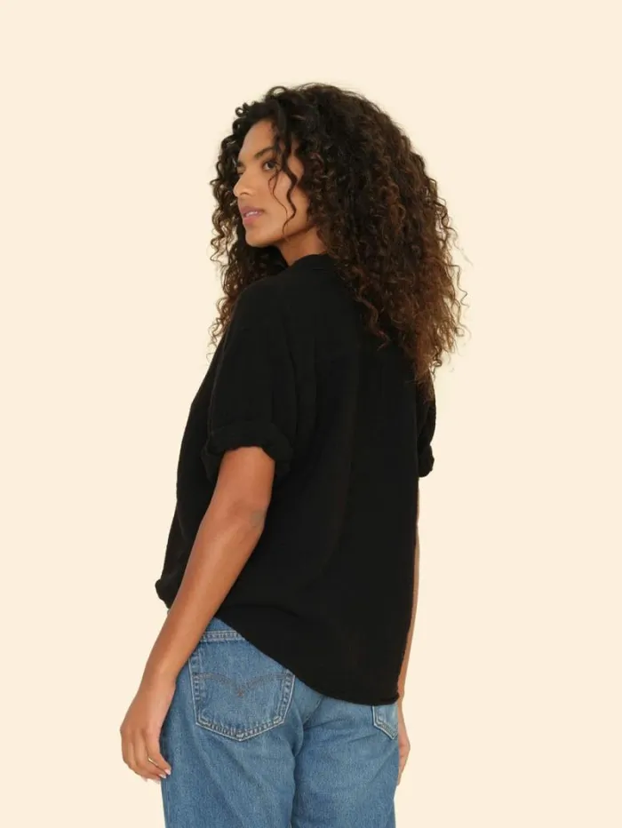 Xirena Black Cruz Top Women Tops