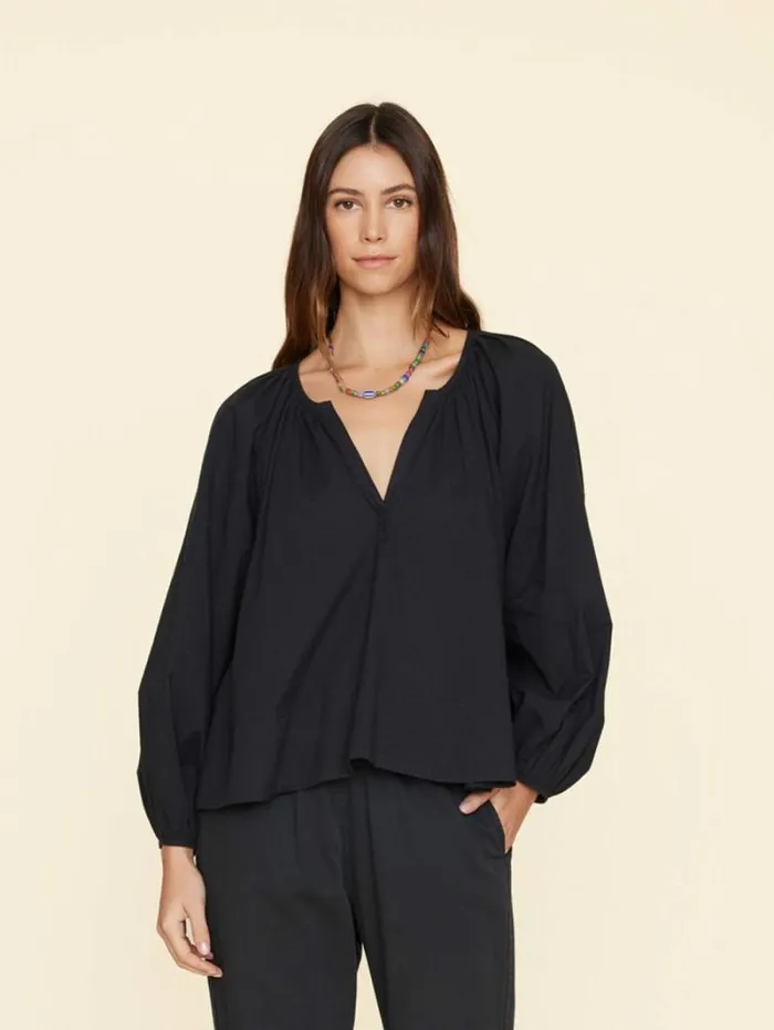 Xirena Black Harris Top Women Tops