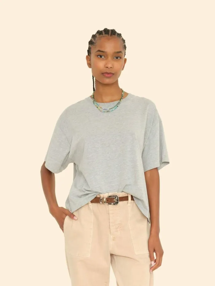 Xirena Heather Grey Palmer Tee Women Sweats and Tees