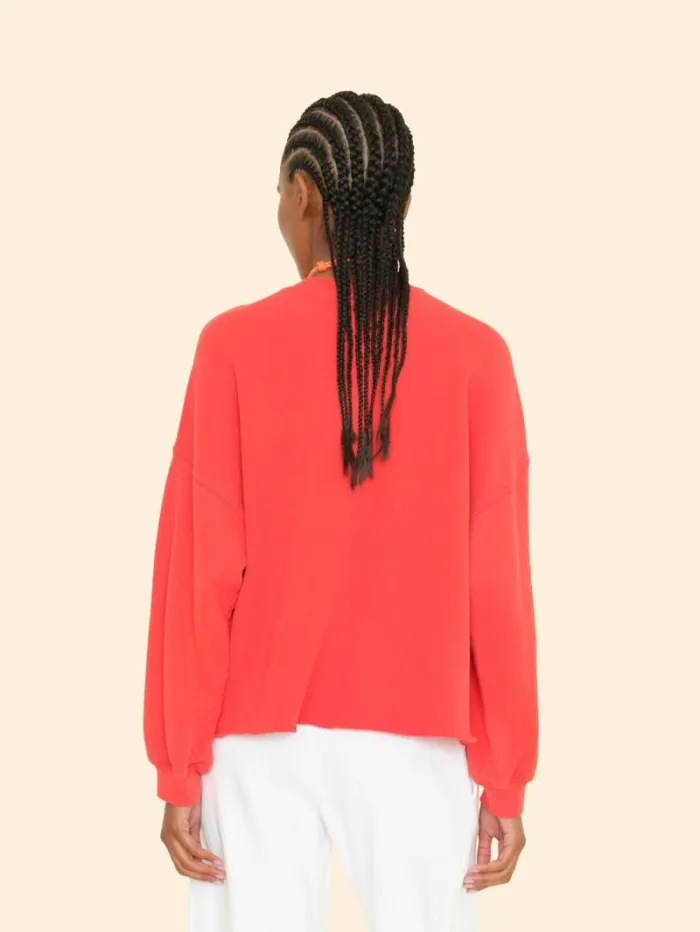Xirena Jetty Red Honor Sweatshirt Women Sweats and Tees